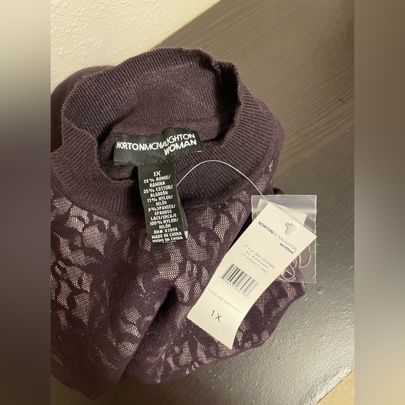 NWT Norton McNaughton Lace Top - Picture 4 of 9